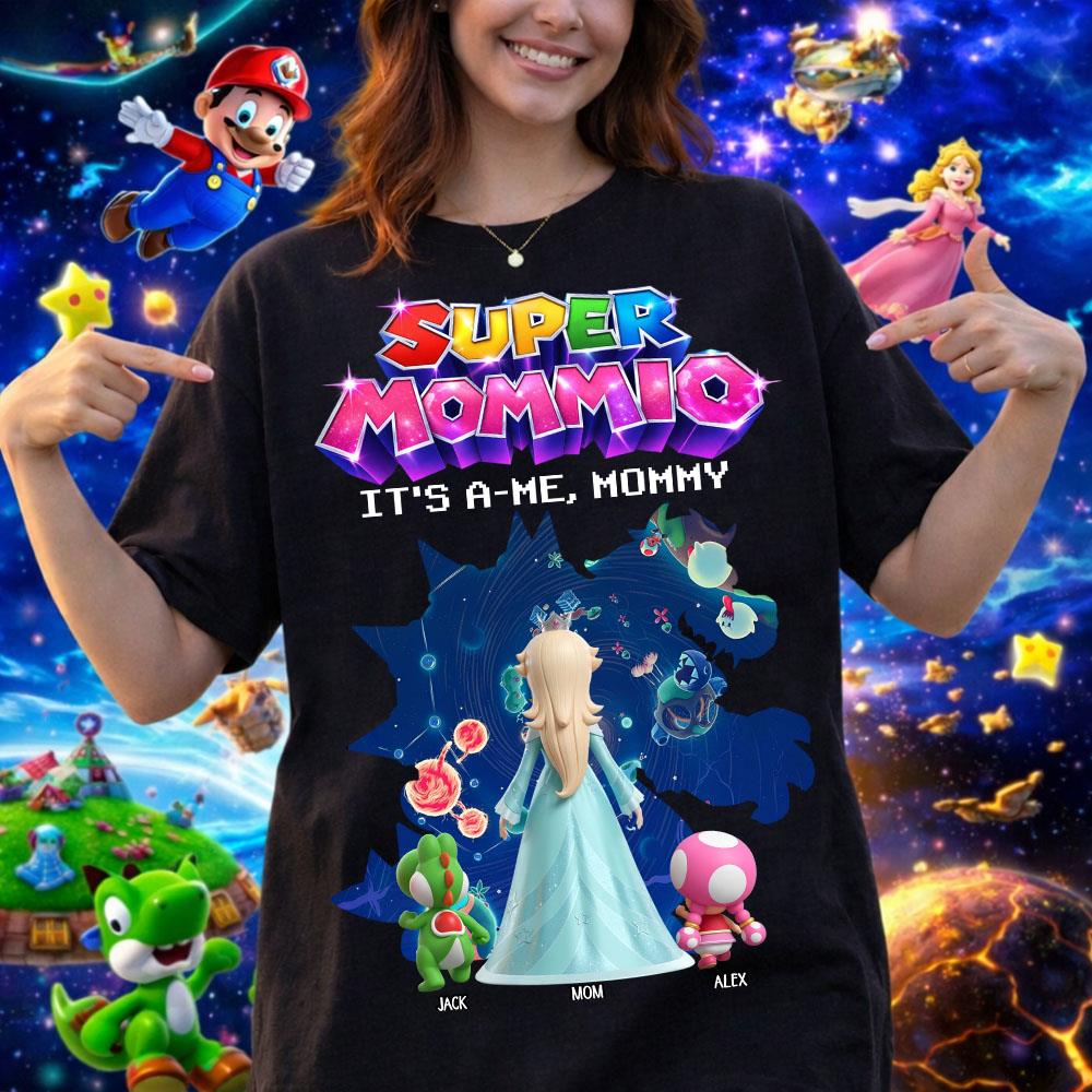 Customized Super Mommio It's A Me, Mommy Shirt, Gift For Mom, Mother's Day L0411 Nh00