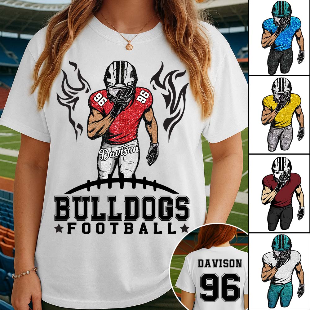 Personalized American Football Team Shirt - Football GameDay Custom Shirt Nh00