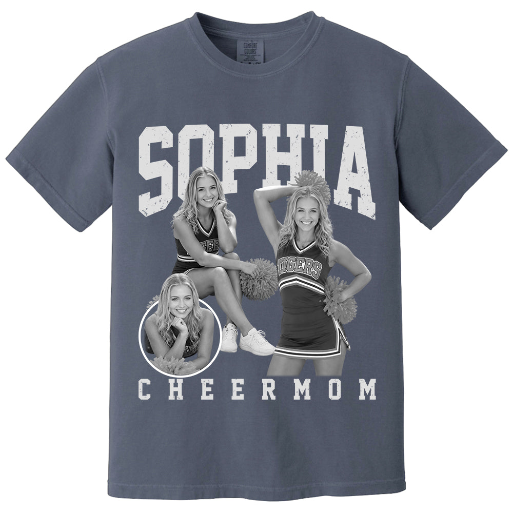 Cheerleading Lover - Personalized Vintage Washed Tee for Cheerleader Moms & Families Na02 VH01