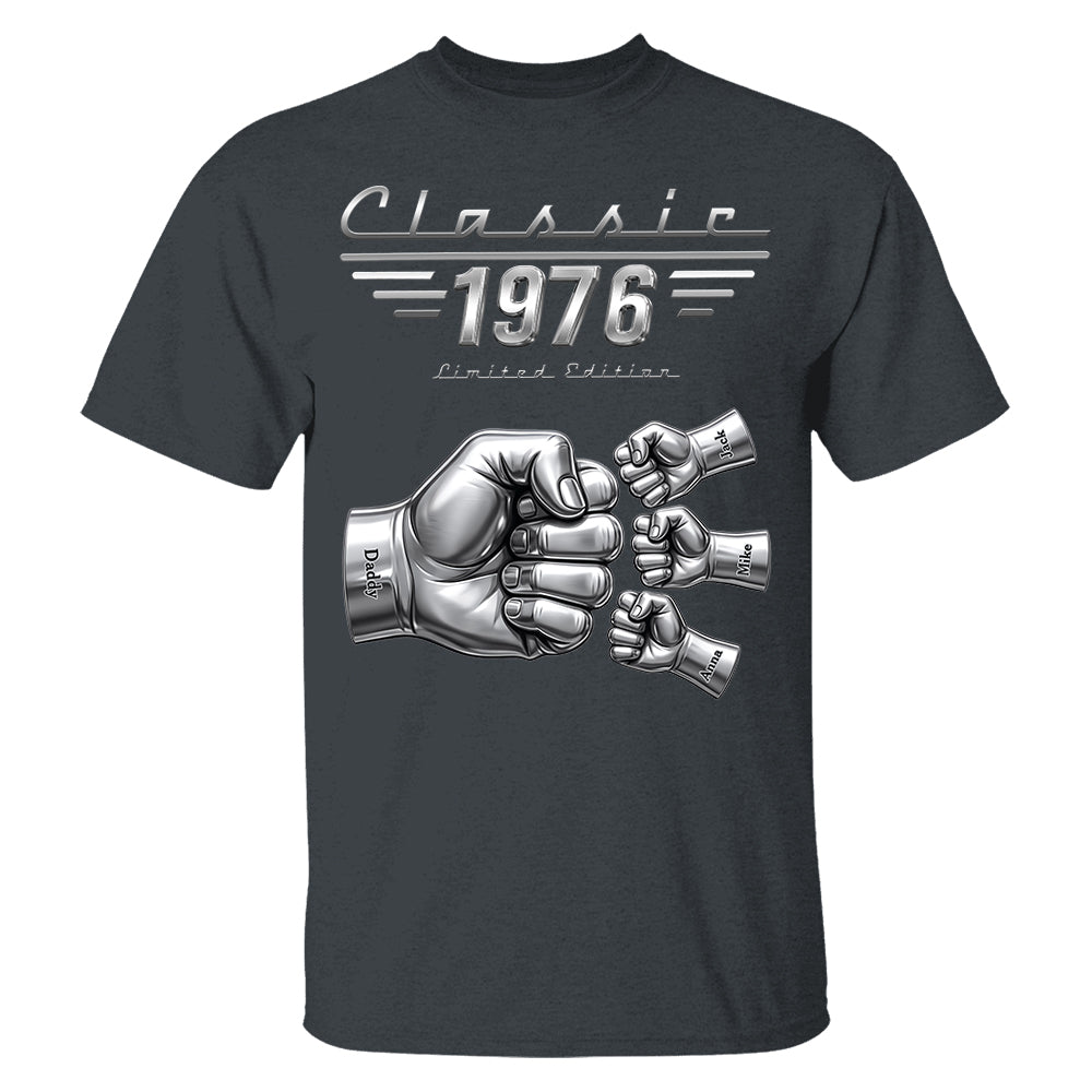 Classic Car Style Dad Shirt - Personalized Gifts For Dad Pt99
