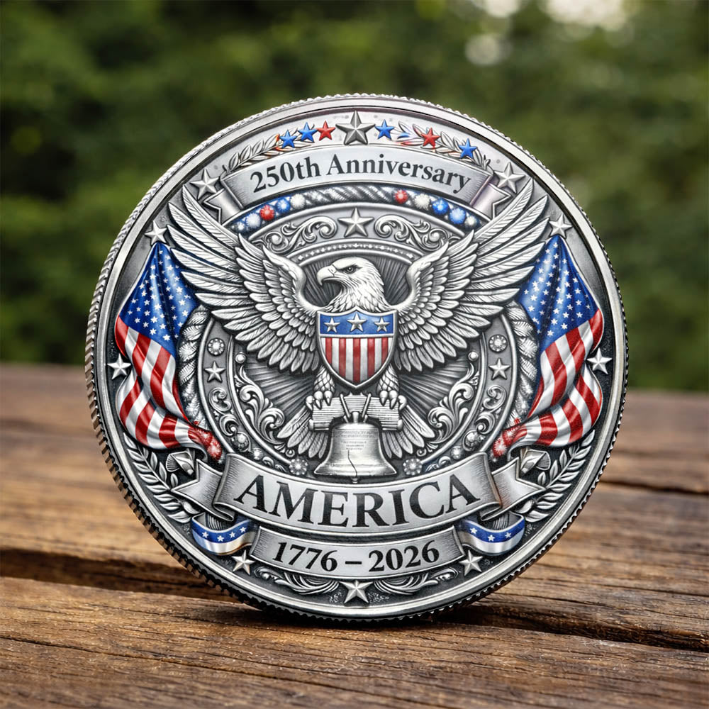 Celebrate 100 Years of Road Route 66 and America 250th Anniversary - Personalized Car Photo Commemorative Coin A2110 Pt99