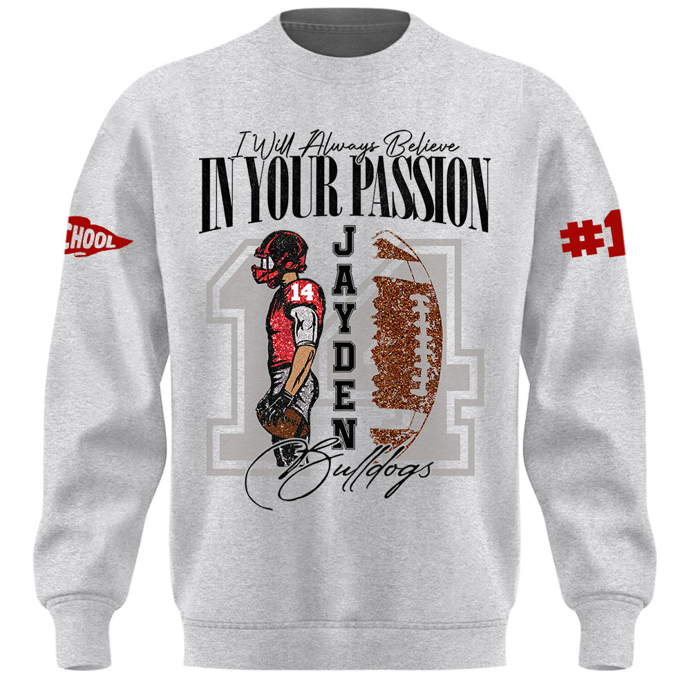 Personalized Vintage “Biggest Fan” Football Shirt, Custom School Team Name, Game Day Shirt, Gift For Football Lovers T1807 Pt99