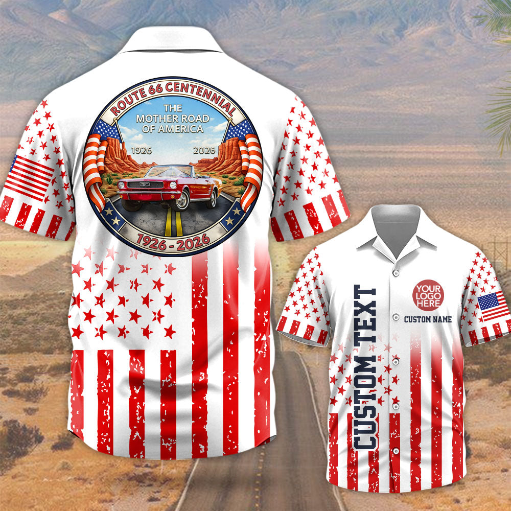 Custom Photo Centennial Century Celebration Hawaiian Shirt - Gift for Car Lovers A2110 T24