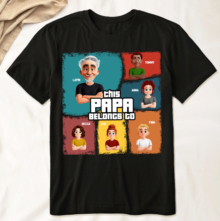 This Grandpa Belongs To - Personalized Shirt For Grandpa Pt99