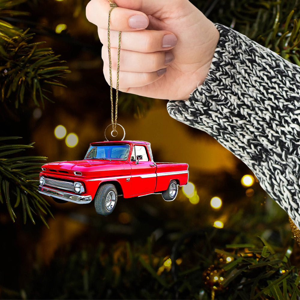 Personalized Truck Ornament, Custom Photo Truck Christmas Ornament, Truck Lover Gift, Truck Equipment Christmas Ornament, Christmas Gift