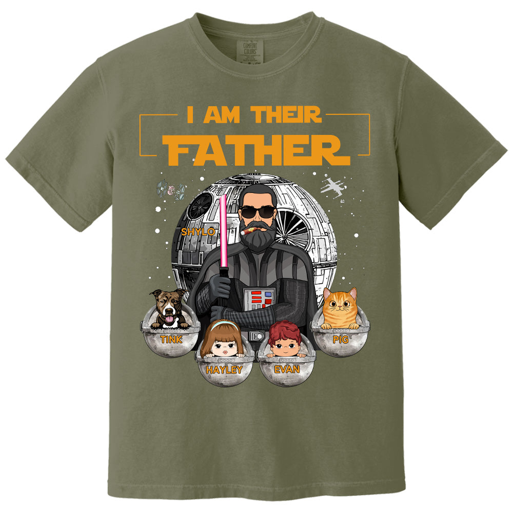 I Am Their Father, Custom Shirt for Dad, Personalized Father's Day Gift T1807 Pt99