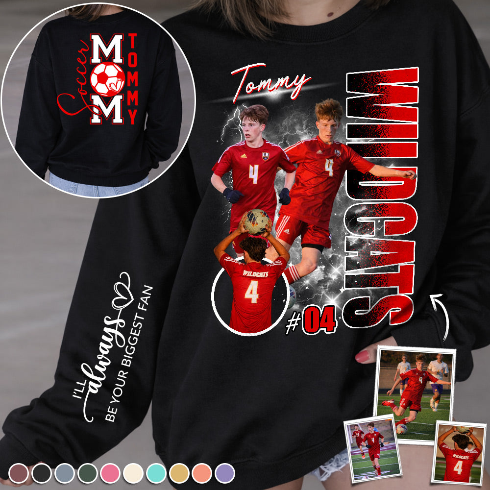 Soccer Mom I'll Always Be Your Biggest Fan Shirt Gift For Soccer Lovers T1807