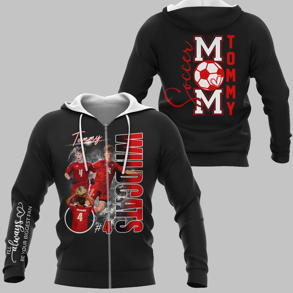 Soccer Mom I'll Always Be Your Biggest Fan Shirt Gift For Soccer Lovers T1807