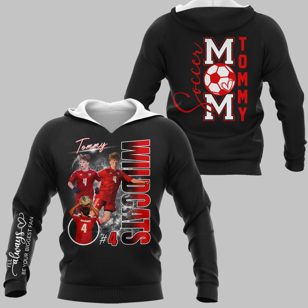 Soccer Mom I'll Always Be Your Biggest Fan Shirt Gift For Soccer Lovers T1807