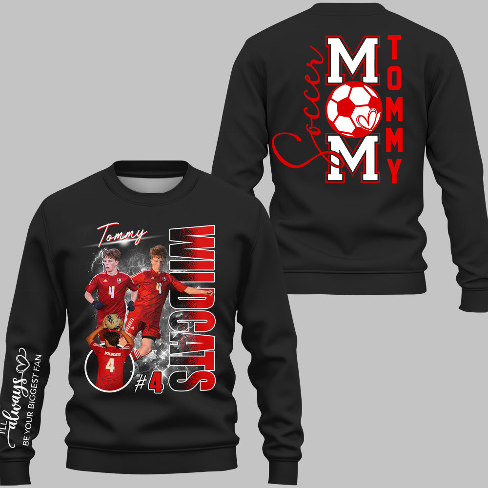 Soccer Mom I'll Always Be Your Biggest Fan Shirt Gift For Soccer Lovers T1807