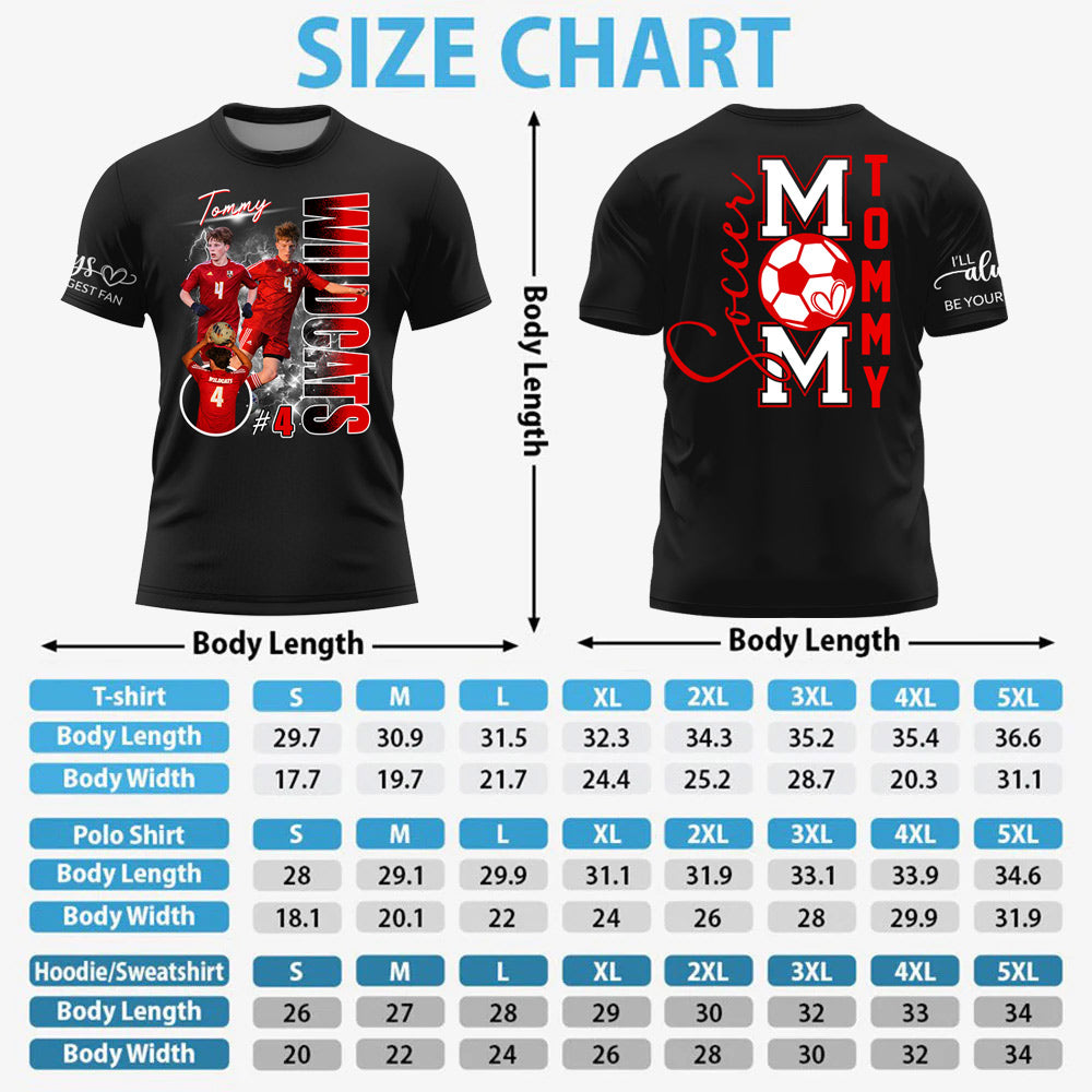 Soccer Mom I'll Always Be Your Biggest Fan Shirt Gift For Soccer Lovers T1807