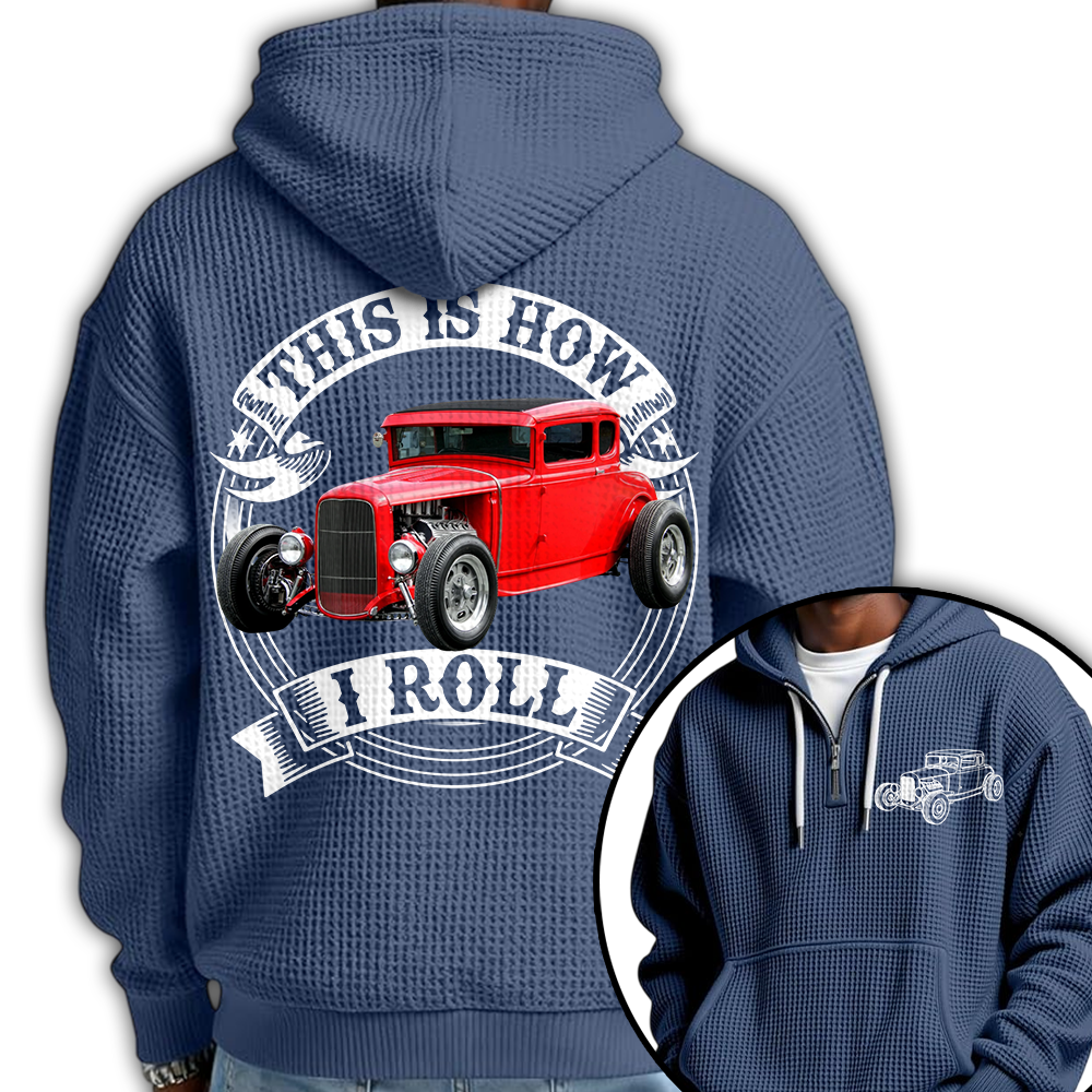 I'm Not Old I'm Classic Hot Rod - Ford Model A Graphic Personalized Car's Photo Quarter Zip Hoodie Hv01