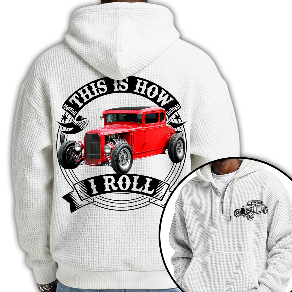 I'm Not Old I'm Classic Hot Rod - Ford Model A Graphic Personalized Car's Photo Quarter Zip Hoodie Hv01