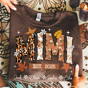 Fall Grandma Shirt - Personalized TShirt Sweatshirt Hoodie For Grandma - Autumn Family Gifts Na04 Do99