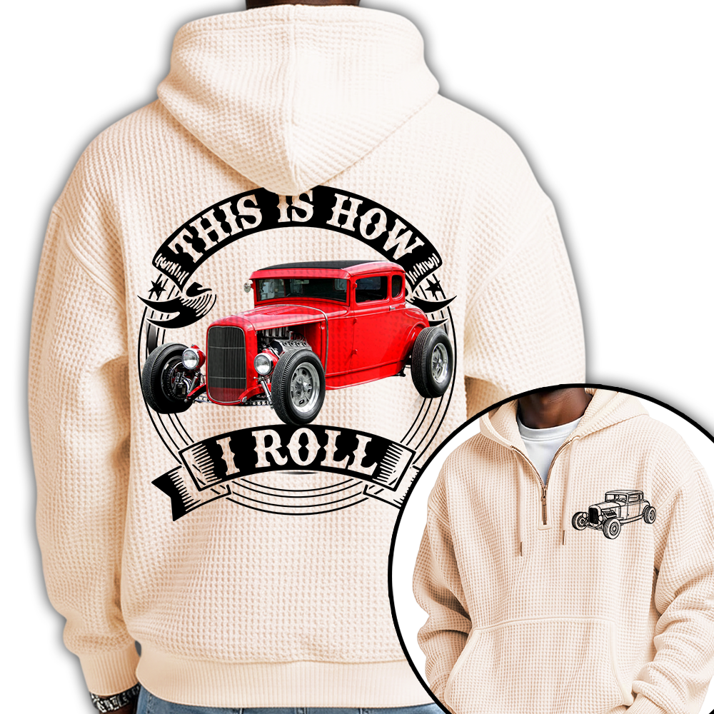 I'm Not Old I'm Classic Hot Rod - Ford Model A Graphic Personalized Car's Photo Quarter Zip Hoodie Hv01