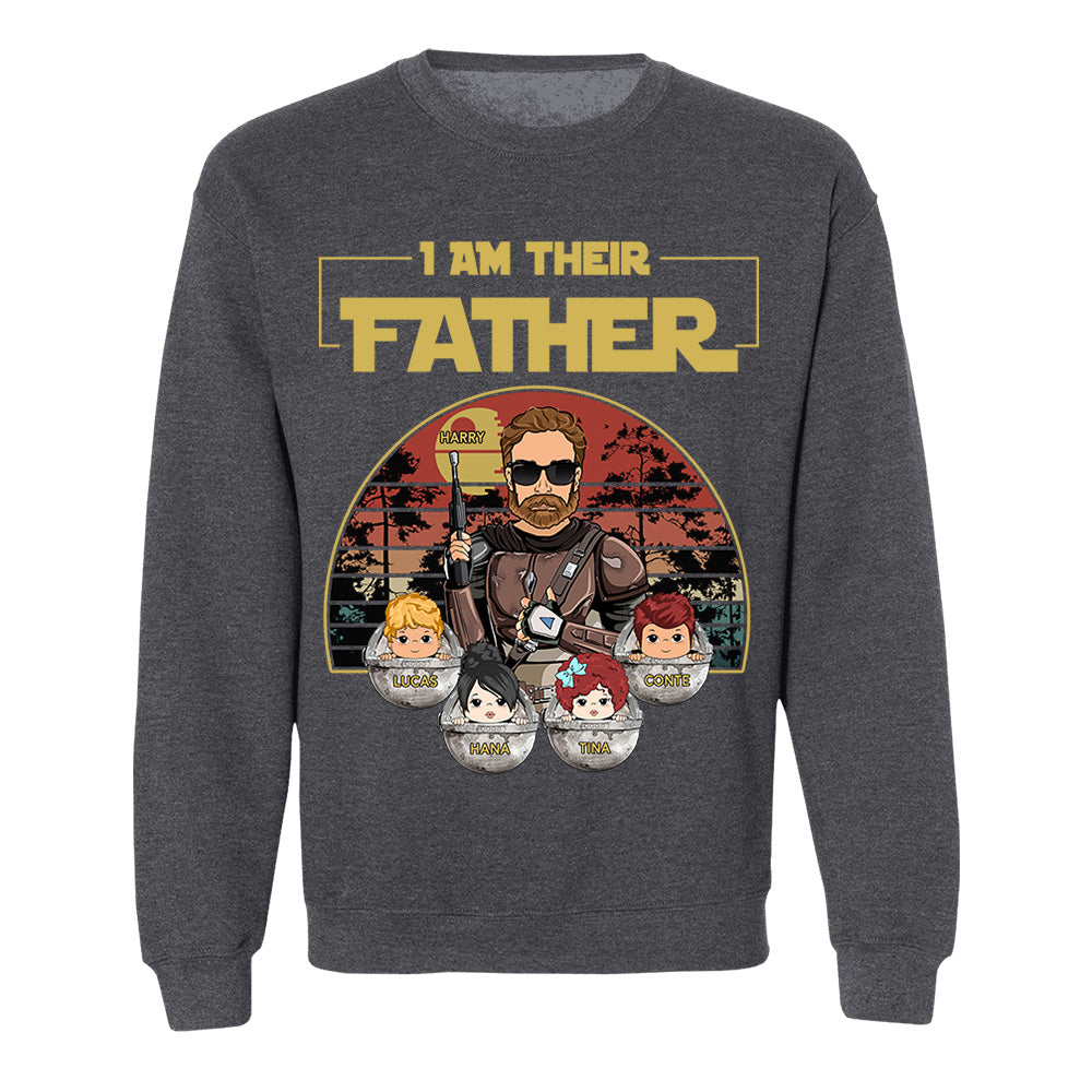 Personalized I Am Their Father Shirt, Father's Day Gift vr3