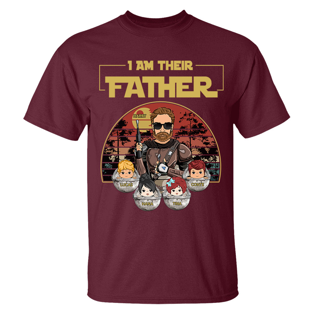 Personalized I Am Their Father Shirt, Father's Day Gift vr3