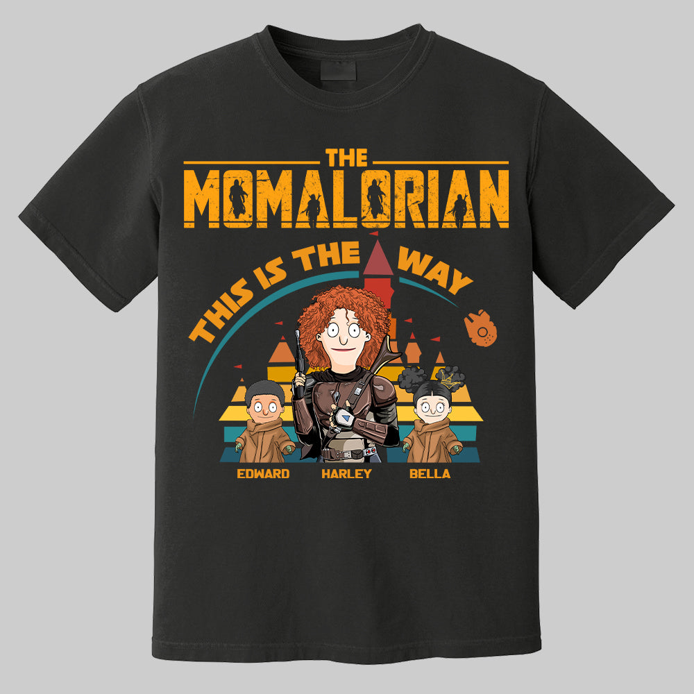 The Momalorian This Is The Way - Personalized Shirt For Mom Dad Pt99