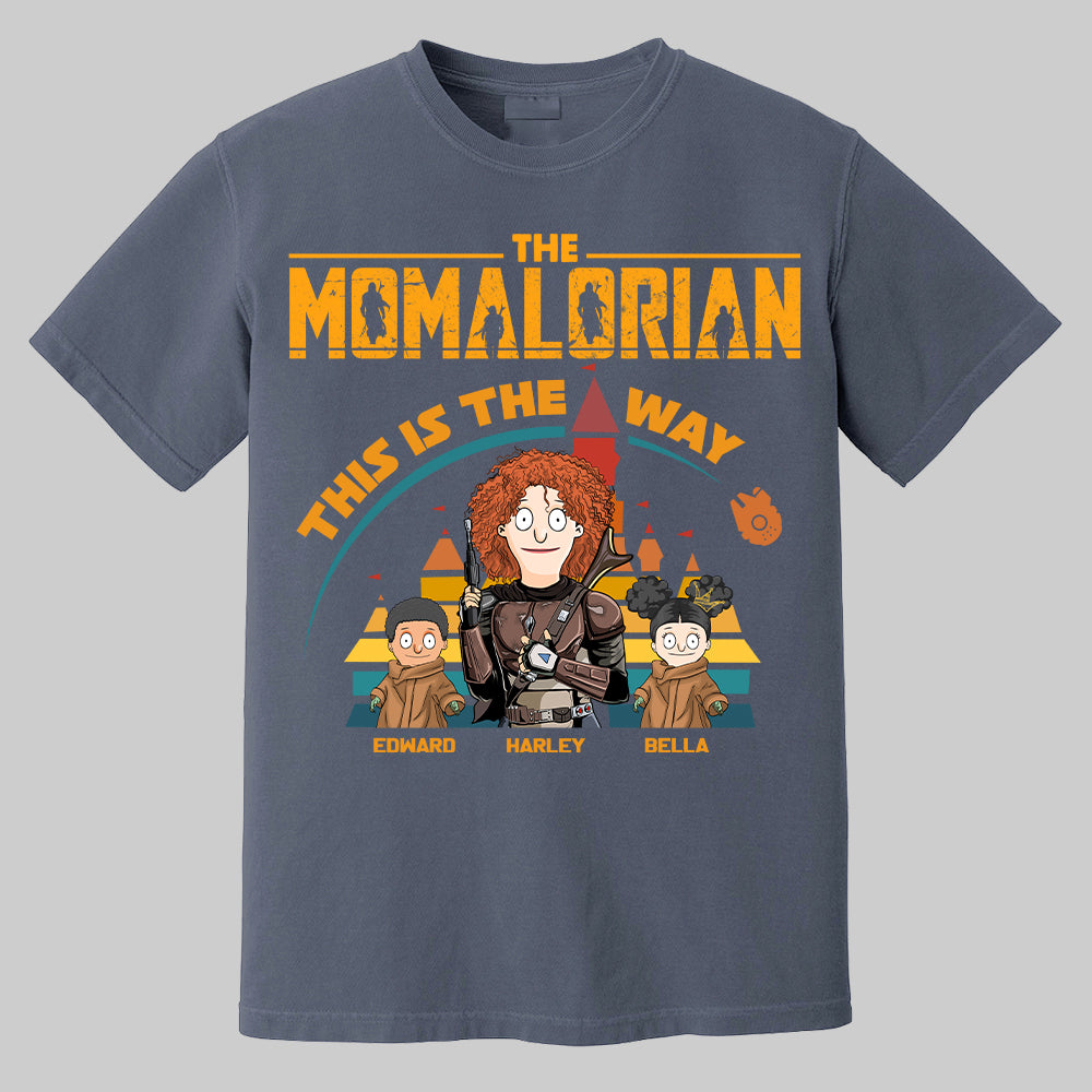The Momalorian This Is The Way - Personalized Shirt For Mom Dad Pt99
