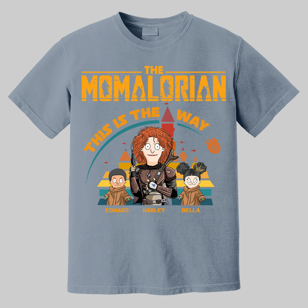 The Momalorian This Is The Way - Personalized Shirt For Mom Dad Pt99