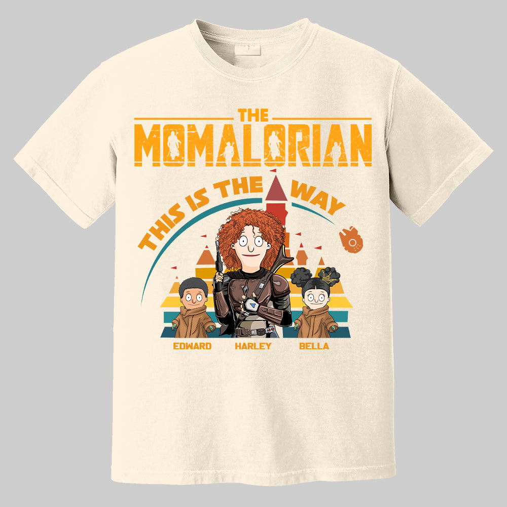 The Momalorian This Is The Way - Personalized Shirt For Mom Dad Pt99