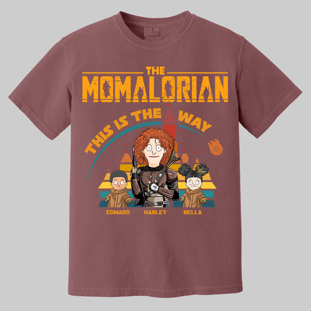 The Momalorian This Is The Way - Personalized Shirt For Mom Dad Pt99