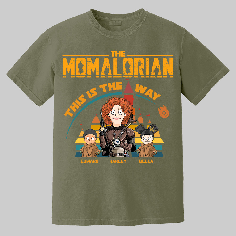 The Momalorian This Is The Way - Personalized Shirt For Mom Dad Pt99