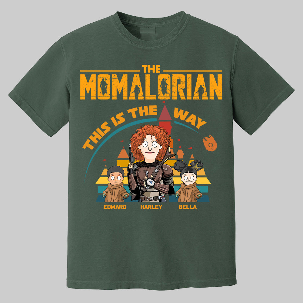 The Momalorian This Is The Way - Personalized Shirt For Mom Dad Pt99