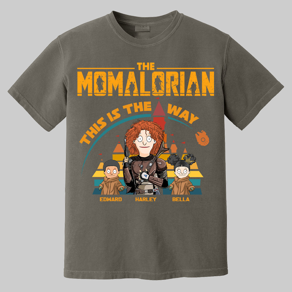 The Momalorian This Is The Way - Personalized Shirt For Mom Dad Pt99