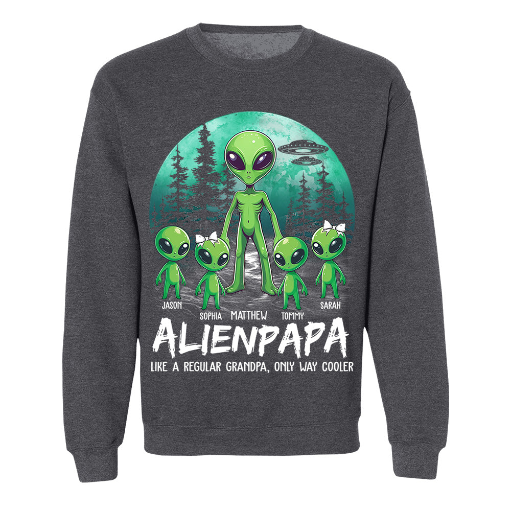 Personalized Alien Dad Like A Regular Dad Only Way Cooler Shirt Gift For Dad