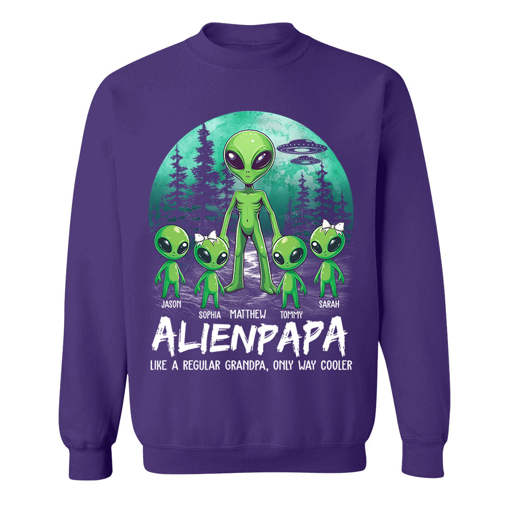 Personalized Alien Dad Like A Regular Dad Only Way Cooler Shirt Gift For Dad