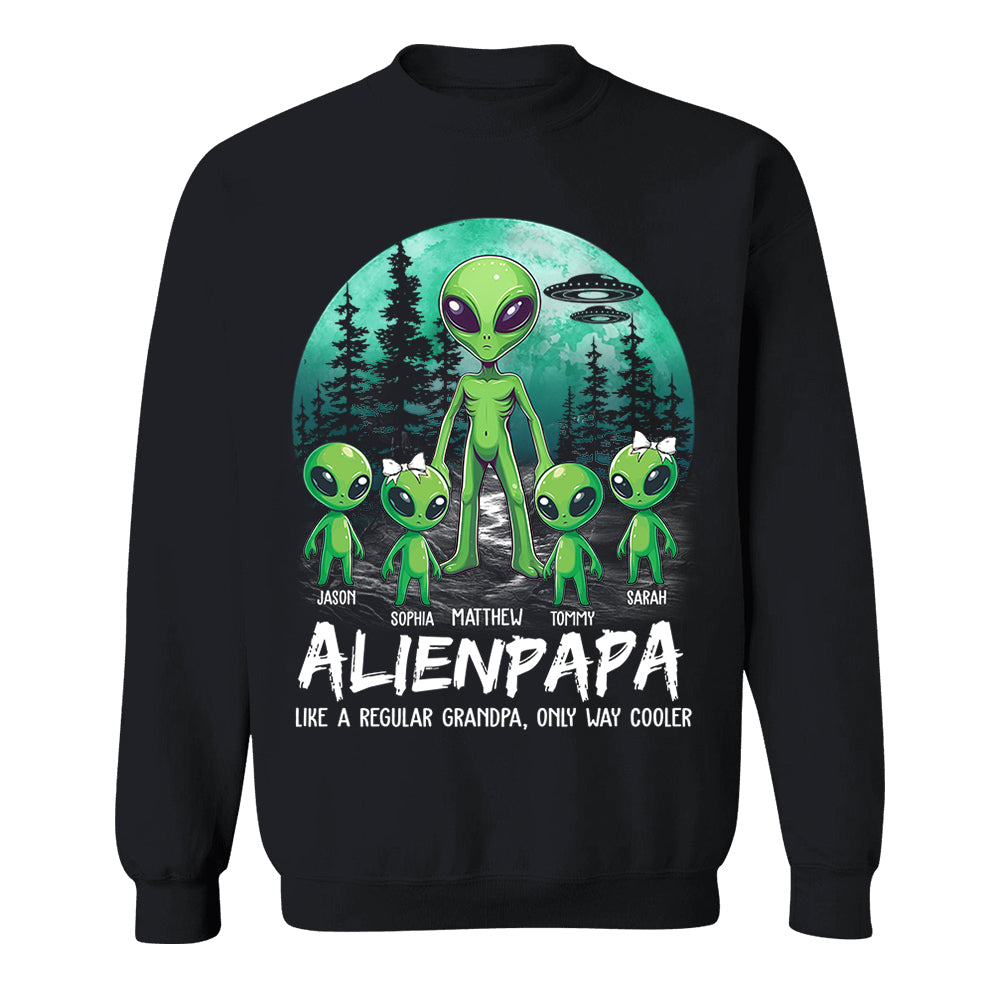 Personalized Alien Dad Like A Regular Dad Only Way Cooler Shirt Gift For Dad