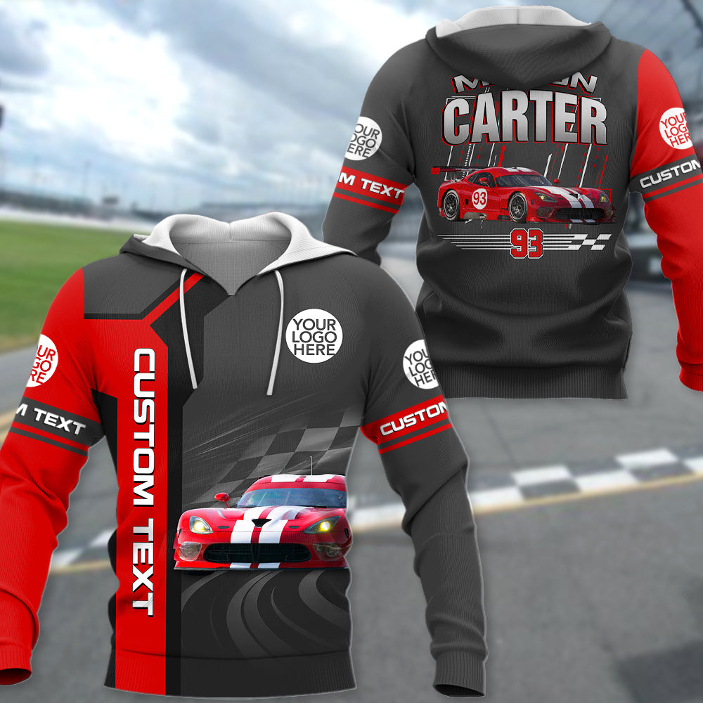 Custom Photo Racing Car Shirt - Personalized Name Car Shirt For Racing Fans A2110 Pt99
