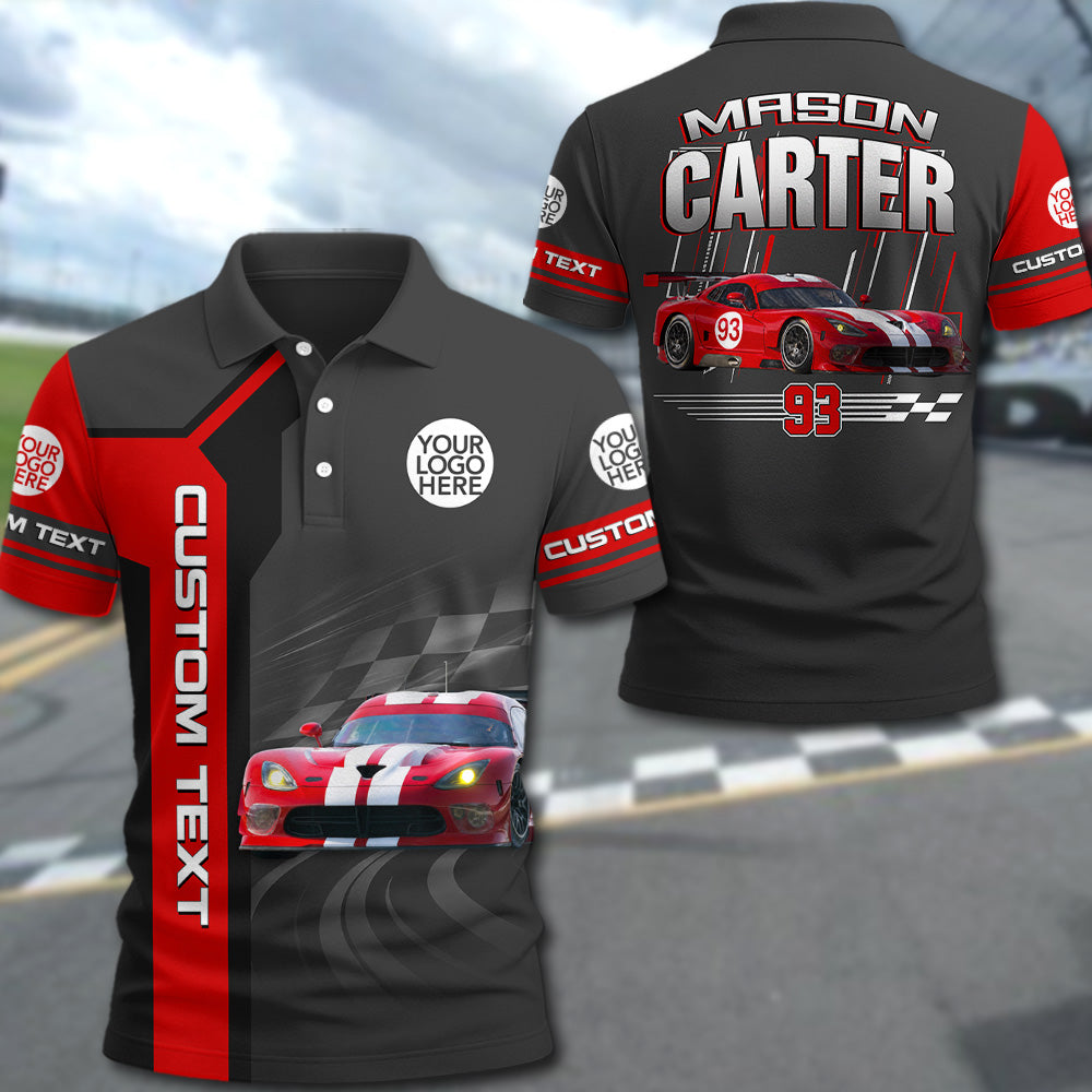 Custom Photo Racing Car Shirt - Personalized Name Car Shirt For Racing Fans A2110 Pt99