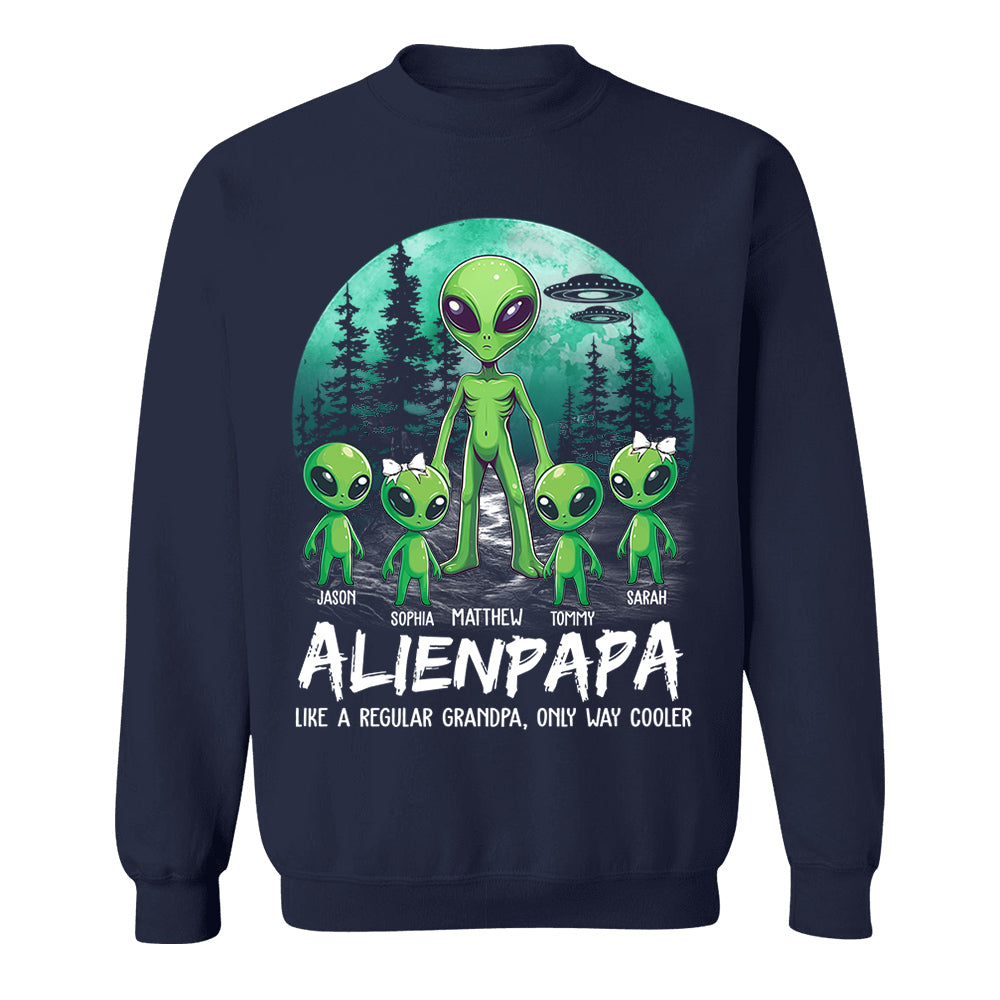 Personalized Alien Dad Like A Regular Dad Only Way Cooler Shirt Gift For Dad