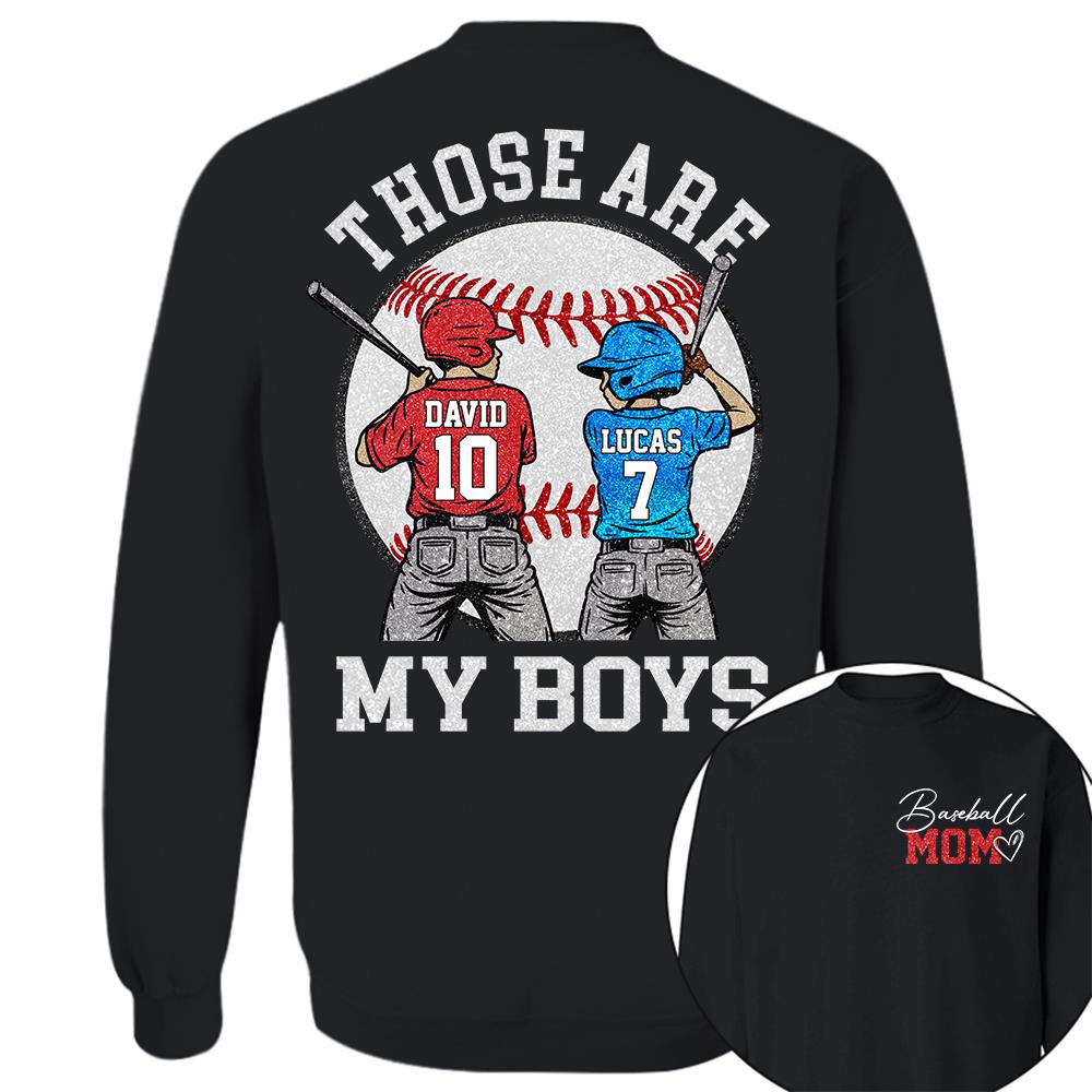 Personalized Baseball Mom Softball Ballpark Mom Shirt Those Are My Kids Shirt Gift For Sport Family T1807 Hv01