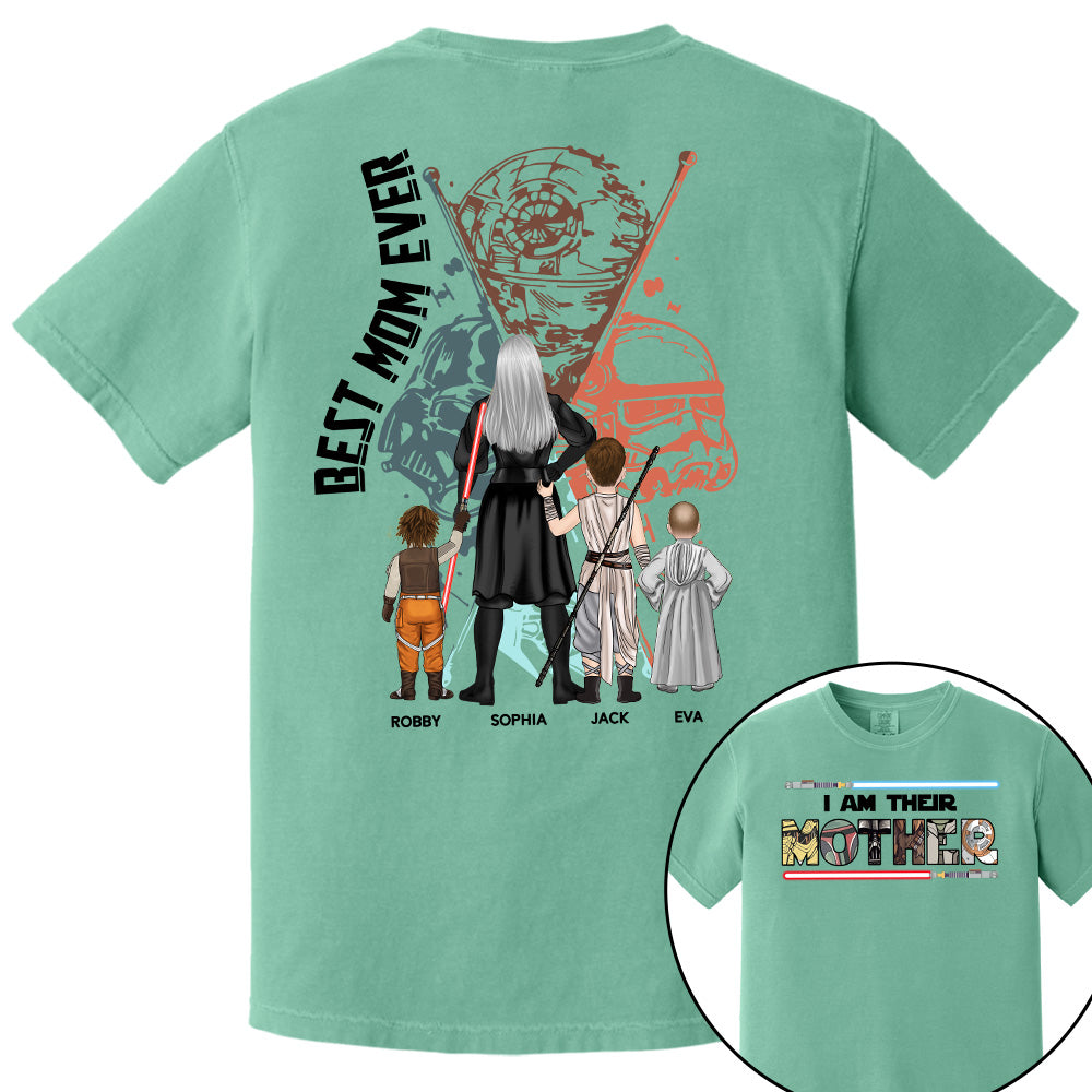 Best Mom Ever - The Momalorian Personalized Shirt Gift For Mom - Custom Mother's Day Gift 2025 Pt99