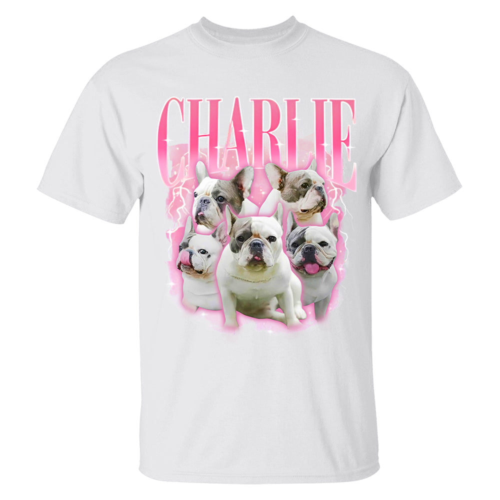 Comfort Colors Custom Retro Dog Shirt, Personalized Pet Tee, Custom Photo Gifts 90s Graphic, Bootleg Rap Dog Shirt, Custom Design Tshirt