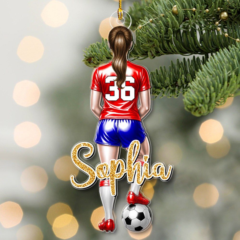 Personalized Soccer Player Ornament Gift For Soccer Player Soccer Lovers A2110