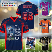 I Will Always Be Your Biggest Fan, Personalized Football Jersey For Football Mom Grandma Sport Family Na02 Hv01