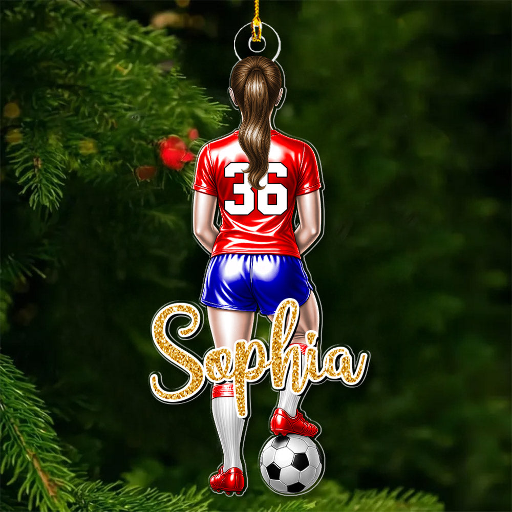Personalized Soccer Player Ornament Gift For Soccer Player Soccer Lovers A2110