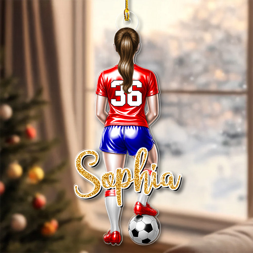 Personalized Soccer Player Ornament Gift For Soccer Player Soccer Lovers A2110