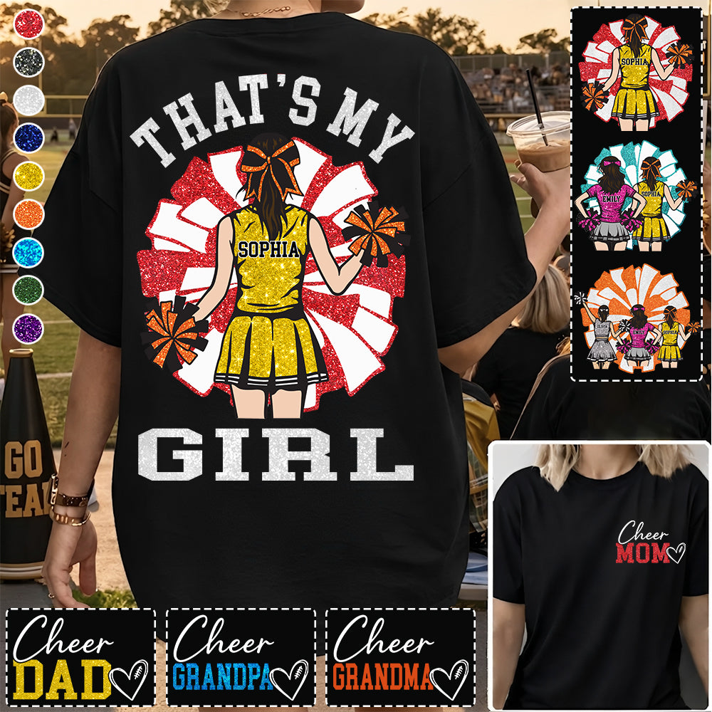 Personalized Cheer Mom Mom Shirt That's My Girl Shirt Gift For Cheerleader Family T1807