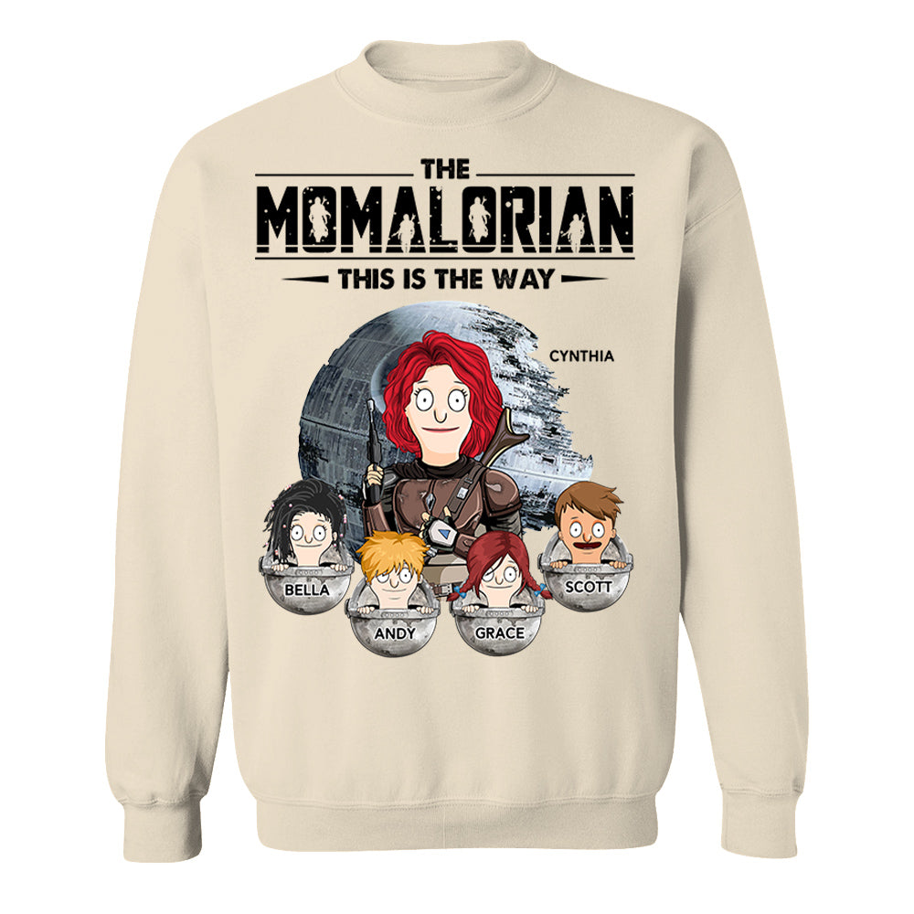 The Momalorian This Is The Way - Personalized Shirt For Mom Pt99