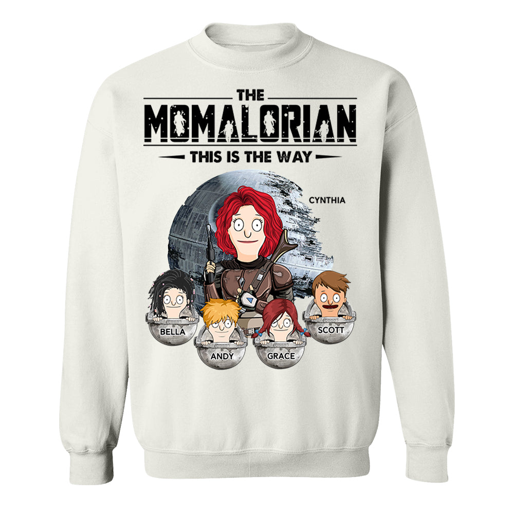 The Momalorian This Is The Way - Personalized Shirt For Mom Pt99