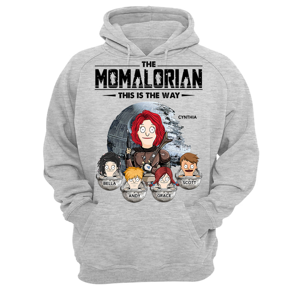 The Momalorian This Is The Way - Personalized Shirt For Mom Pt99