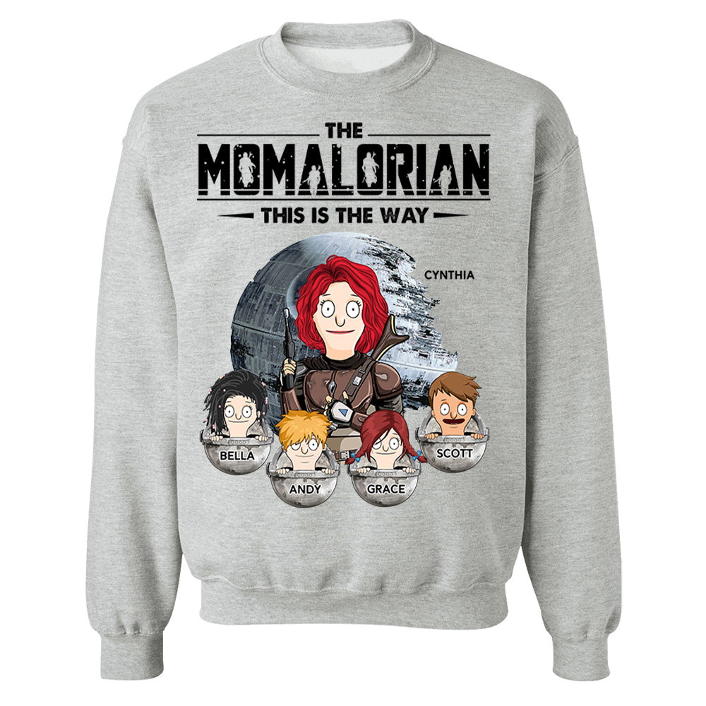 The Momalorian This Is The Way - Personalized Shirt For Mom Pt99