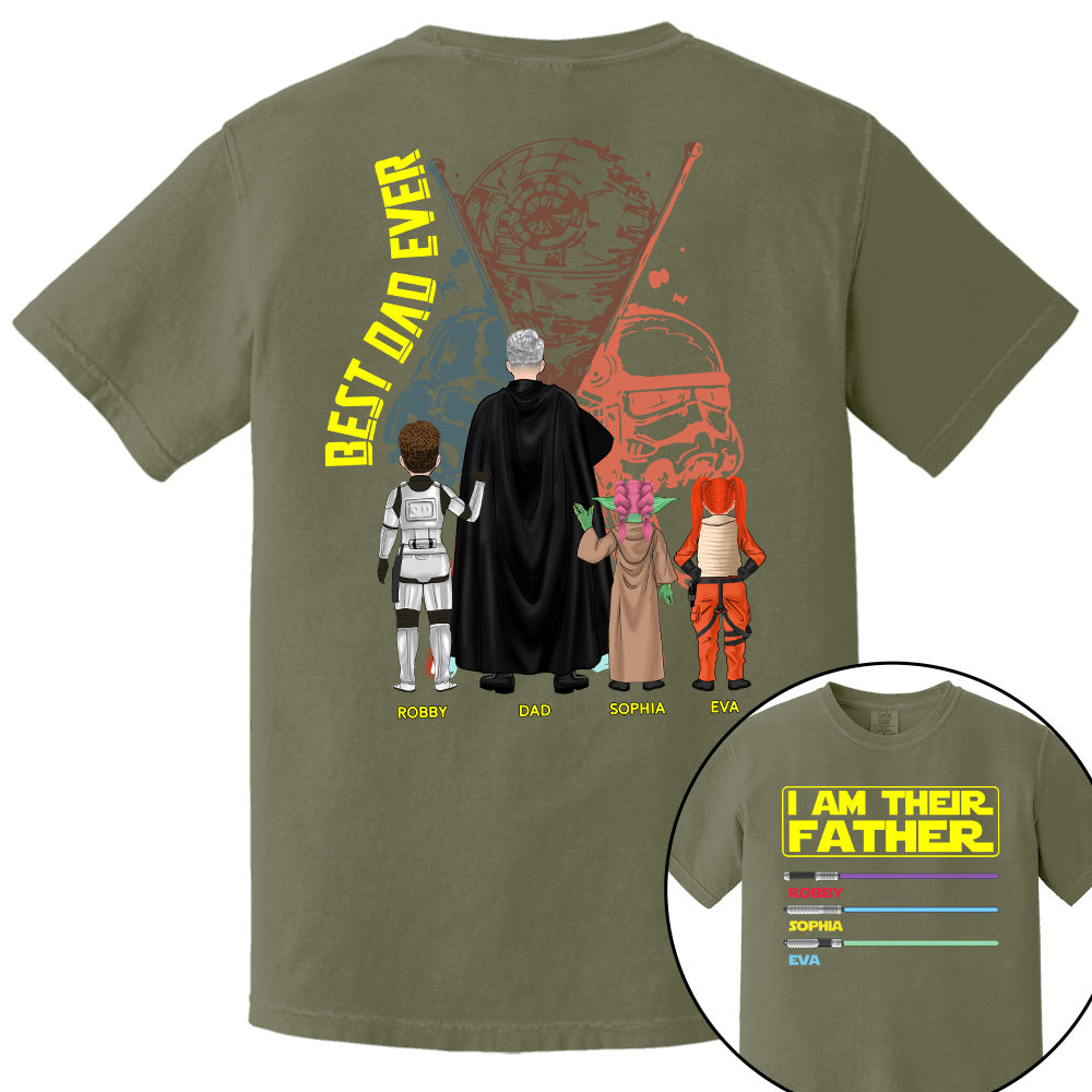 I Am Their Father Best Dad Ever, Personalized Shirt, Custom Father's Day Gift T1807 Pt99