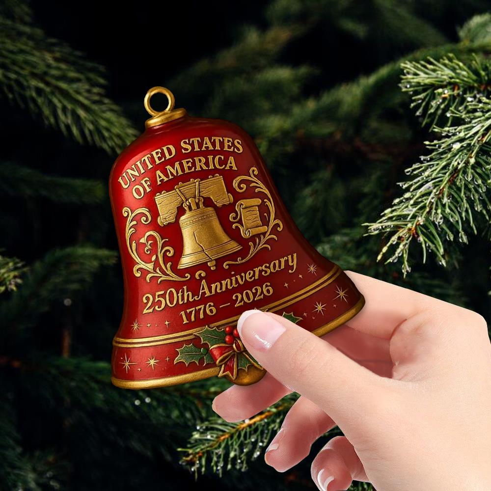 U.S. 250th Anniversary Edition - Vintage Liberty Bell Acrylic Ornament Nh00