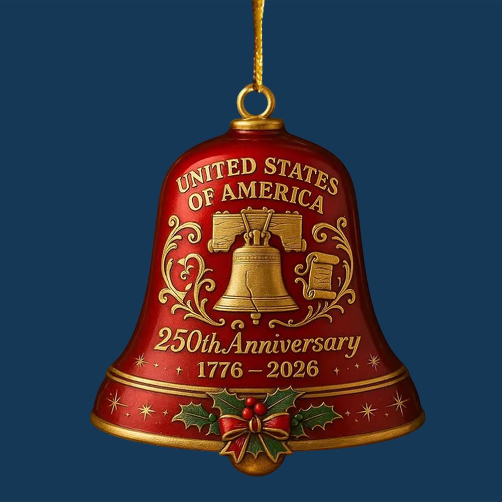 U.S. 250th Anniversary Edition - Vintage Liberty Bell Acrylic Ornament Nh00